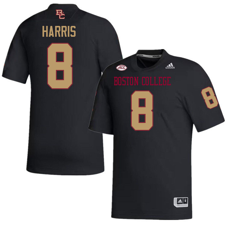 Will Harris Jersey,#8 Will Harris Boston College Eagles Football Jersey,Uniforms-Black